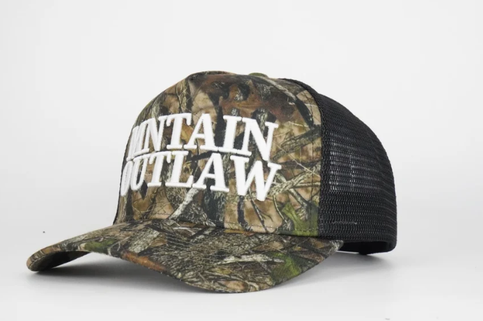 Mntain Outlaw Woodland Camo Trucker Cap