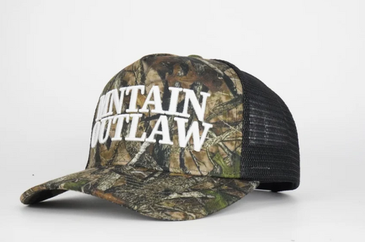 Mntain Outlaw Woodland Camo Trucker Cap