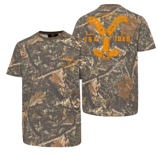 Offical unisex Yellowstone Tee Ride for the Brand Camo