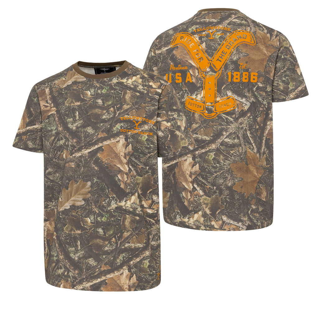 Offical unisex Yellowstone Tee Ride for the Brand Camo