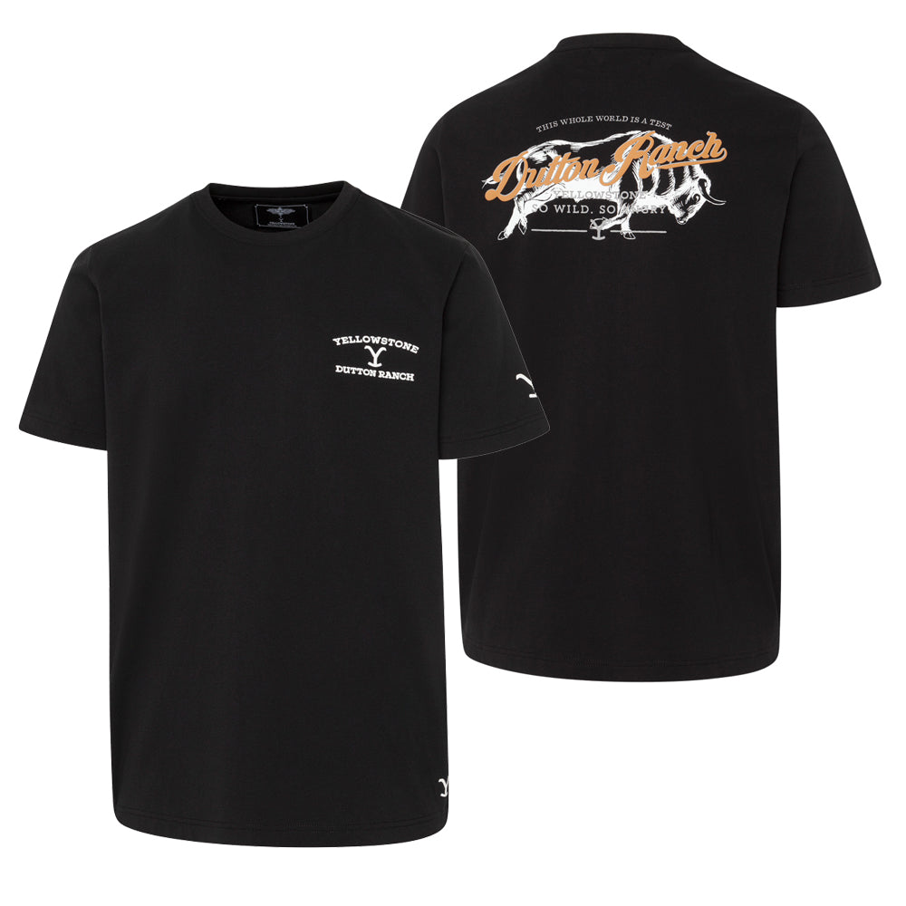 Offical unisex Yellowstone Tee So Wild So Angry in Black