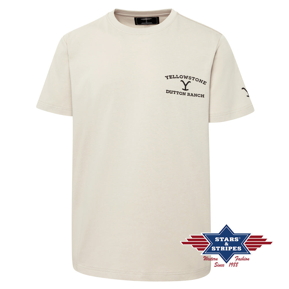 Offical unisex Yellowstone Tee So Wild So Angry in Beige