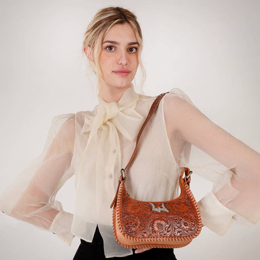 Myra Loyal West LW-S25-040 Dannia Medium Purse in Brown