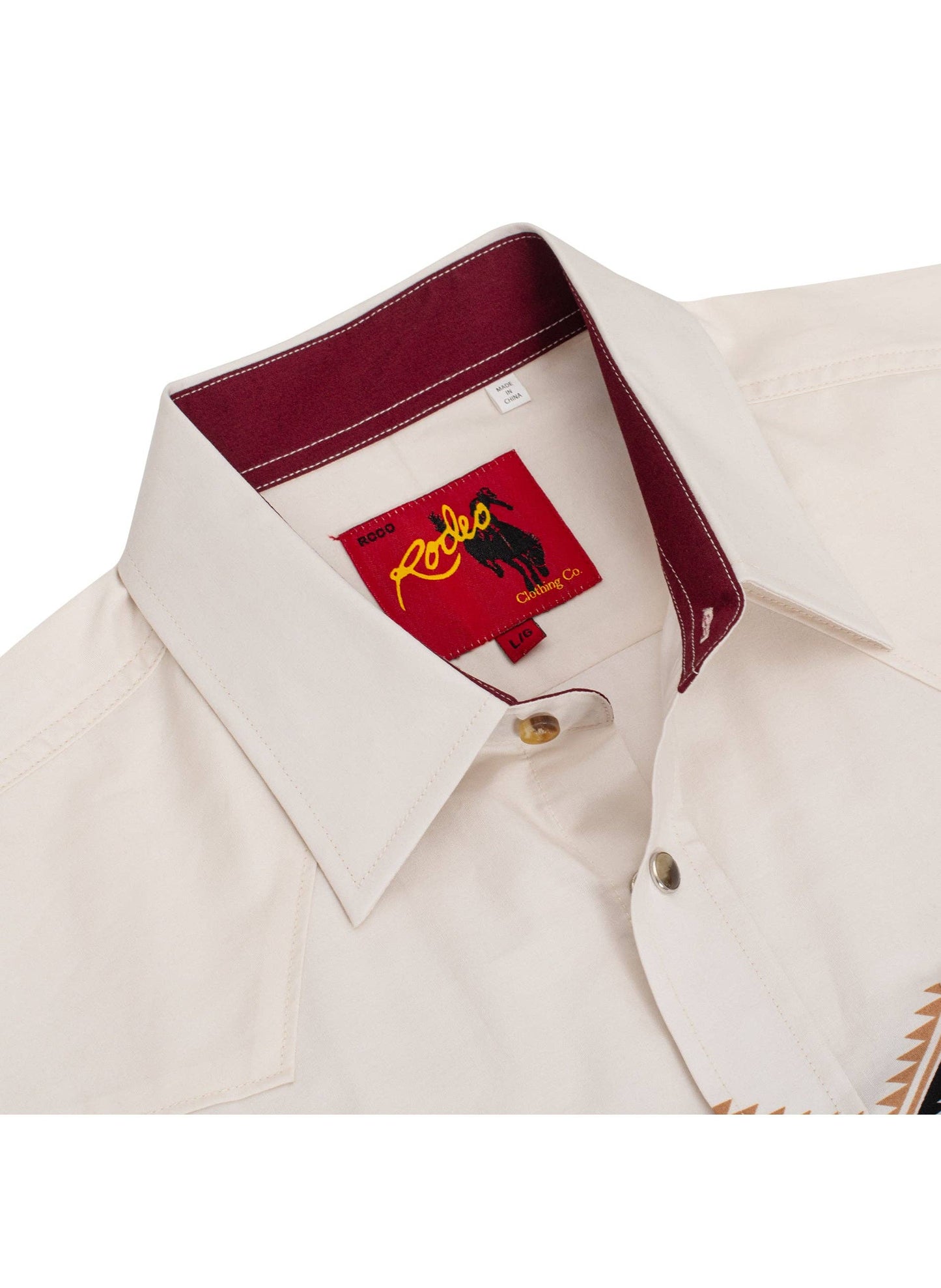 Rodeo Clothing Men's Western Pearl Snap Print Shirt - PS100L-1088