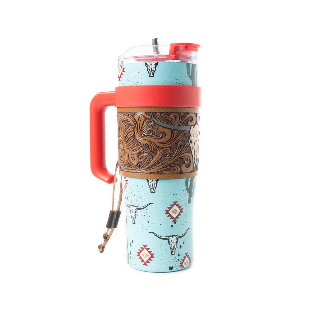 Myra Wide Wyoming Tumbler In Sea Blue: WITH TOOLING