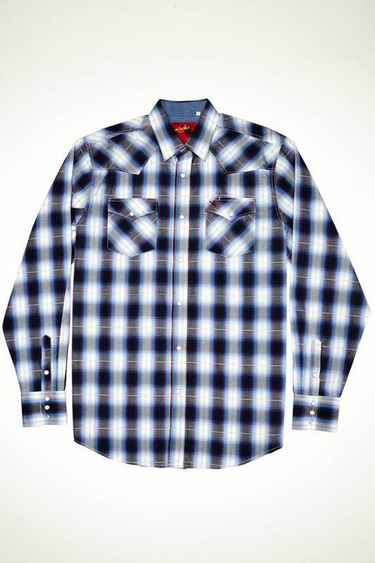 RODEO CLOTHING MEN'S PLAID WESTERN LONG SLEEVE BIG & TALL PS400L-BT-470