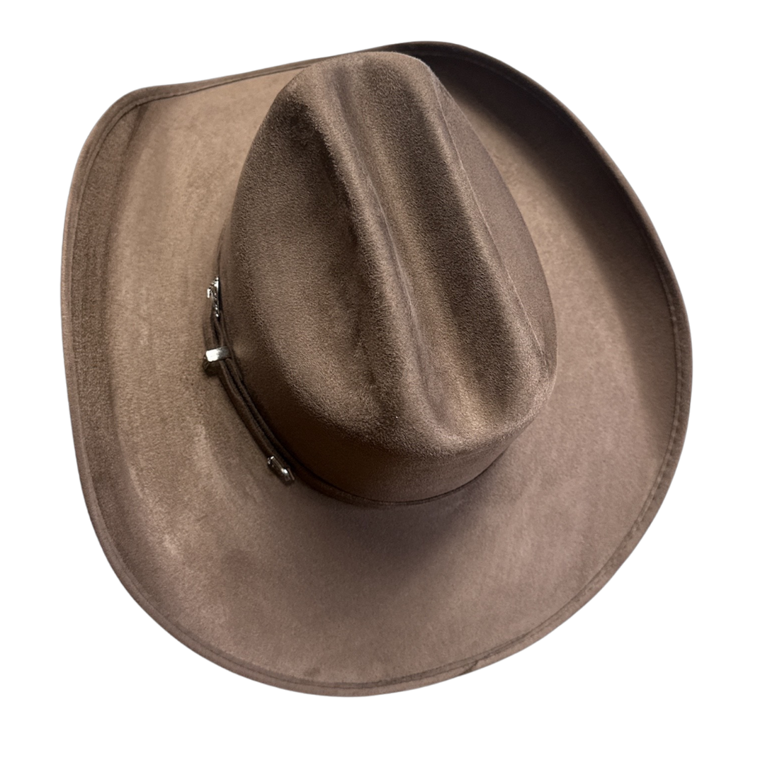American Hat Makers Dutch Cowboy Cattleman Faux Suede Hat in Brown