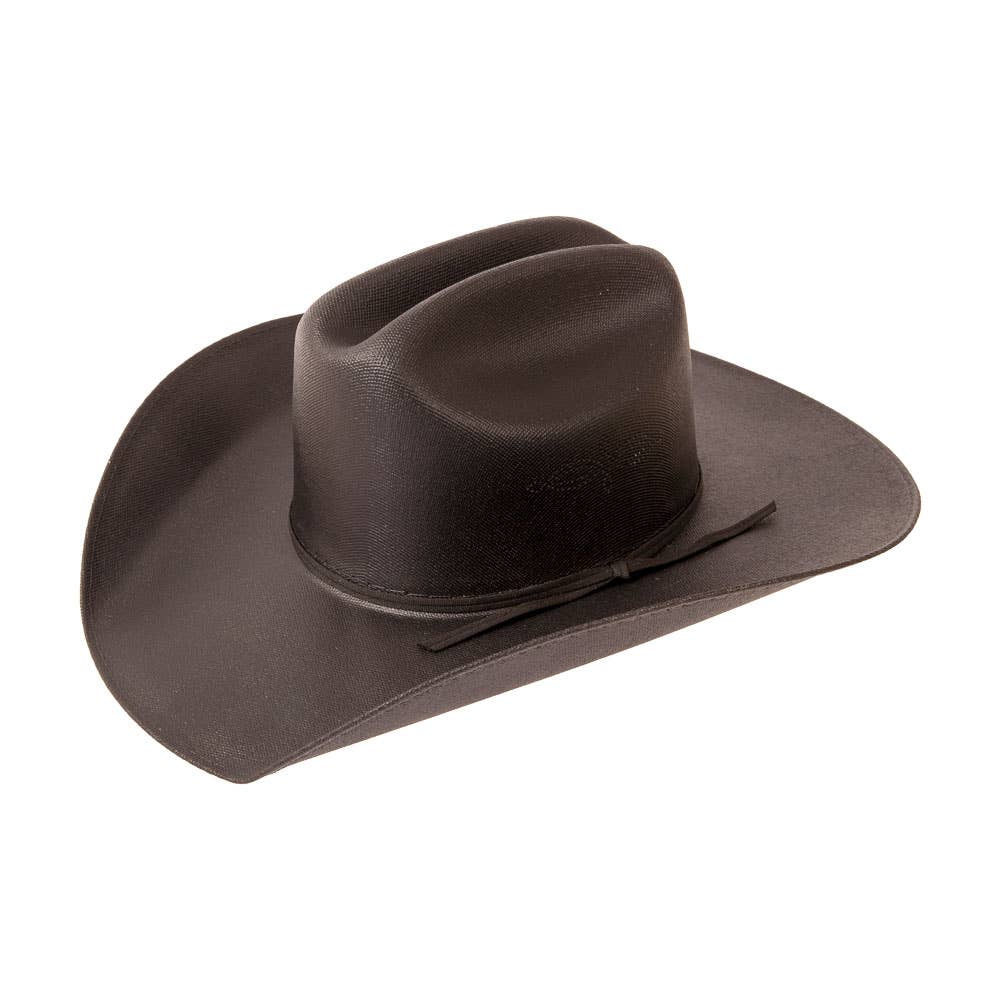 American Hat Makers Pioneer Black Straw Cowboy Hat