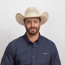 Load image into Gallery viewer, American Hat Makers Straw Cowboy Hat Cattleman Western - Style Gunman: Ivory
