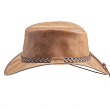 Load image into Gallery viewer, American Hat Makers Unisex Crusher - Leather Crushable Outback Hat in Copper
