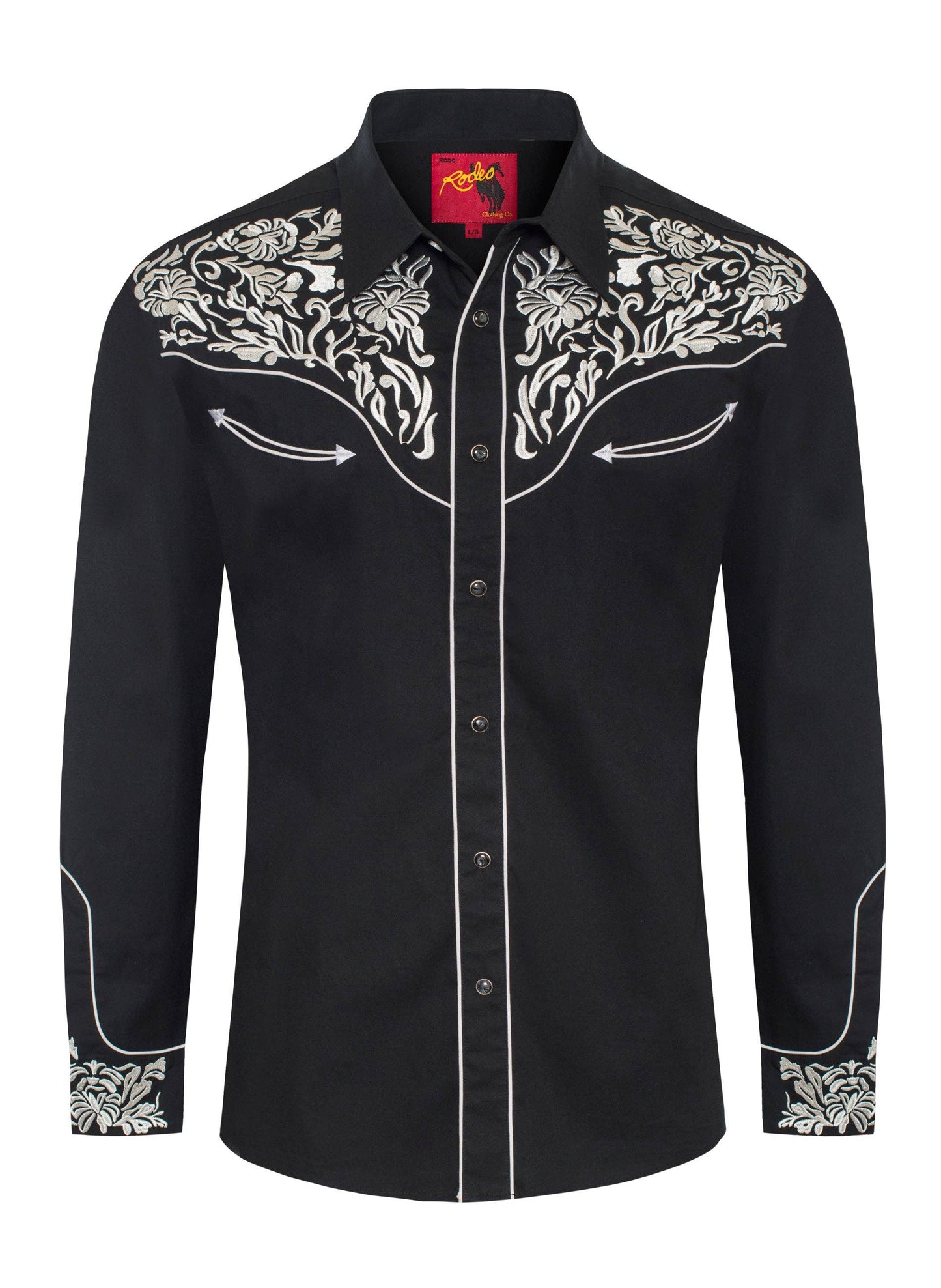 Rodeo Clothing PS500L-EC-562 Men's Western Cowboy Embroidery Shirt