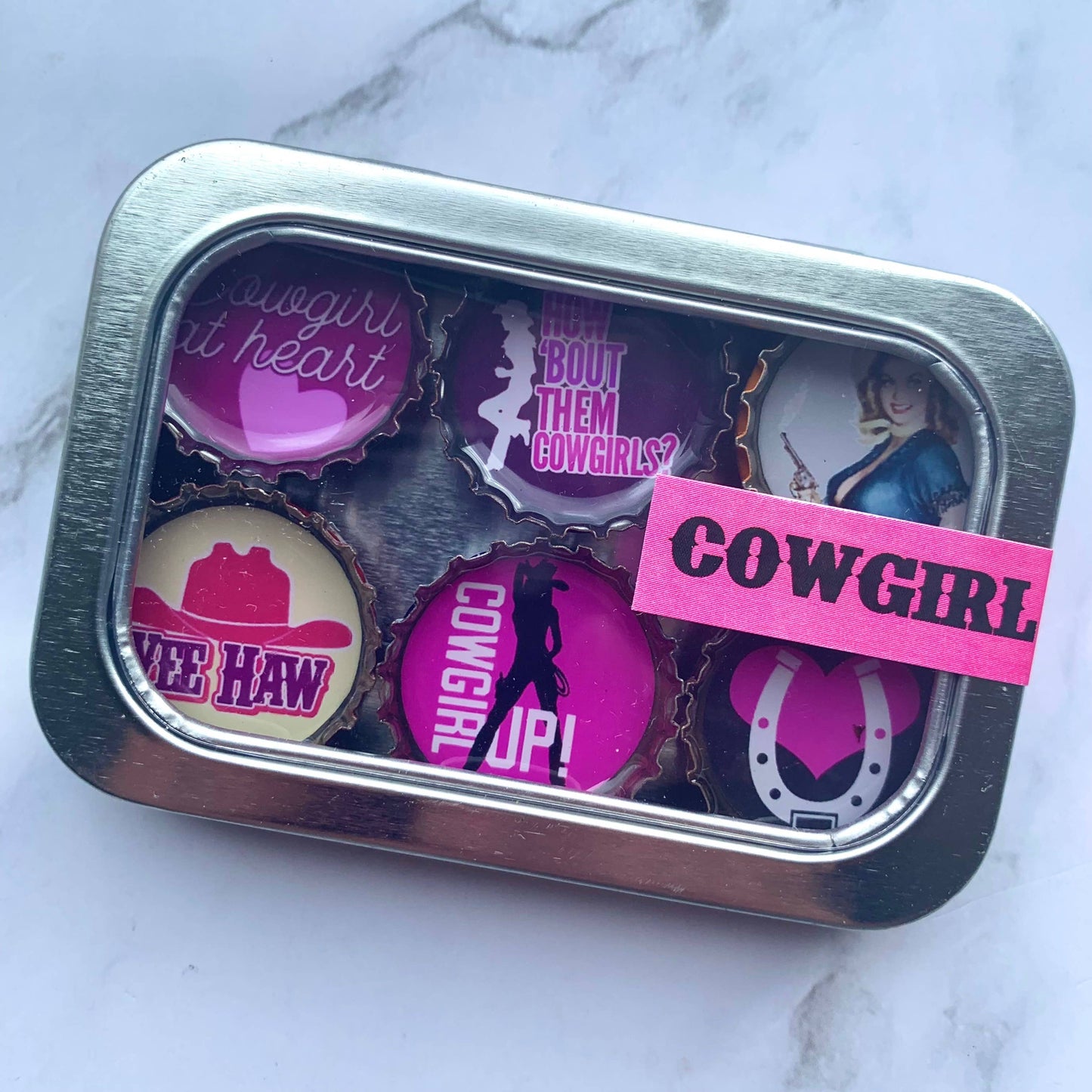Cowgirl Magnets by Kates Magnets set of 6