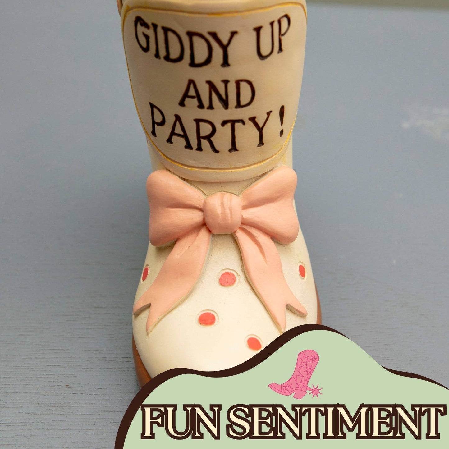 Giddy Up Cowboy Boots Vase GC1351