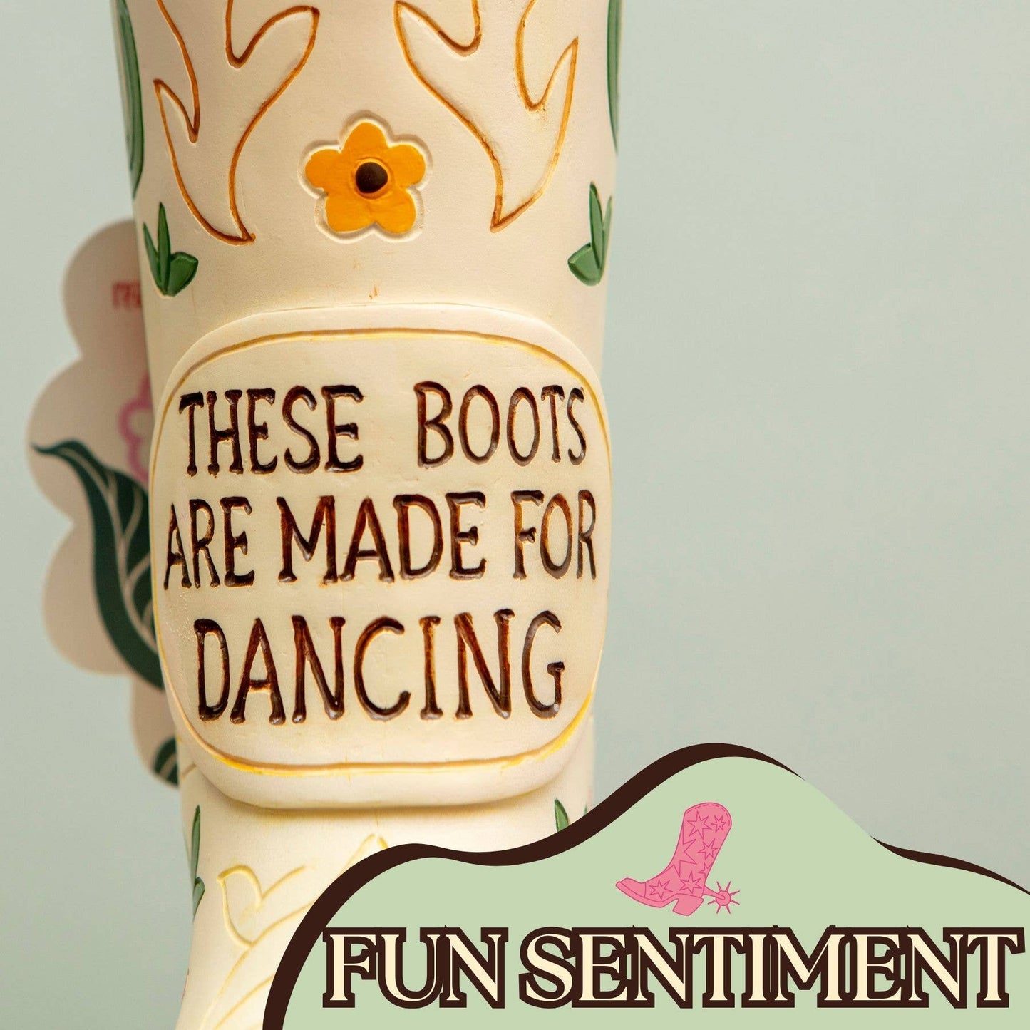 Cowboy Boots Vase - Boots Are Made for Dancing GC1352