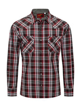 Load image into Gallery viewer, Rodeo Clothing Men&#39;s Western Long Sleeve Plaid Shirts With Snap Buttons PS400L-477
