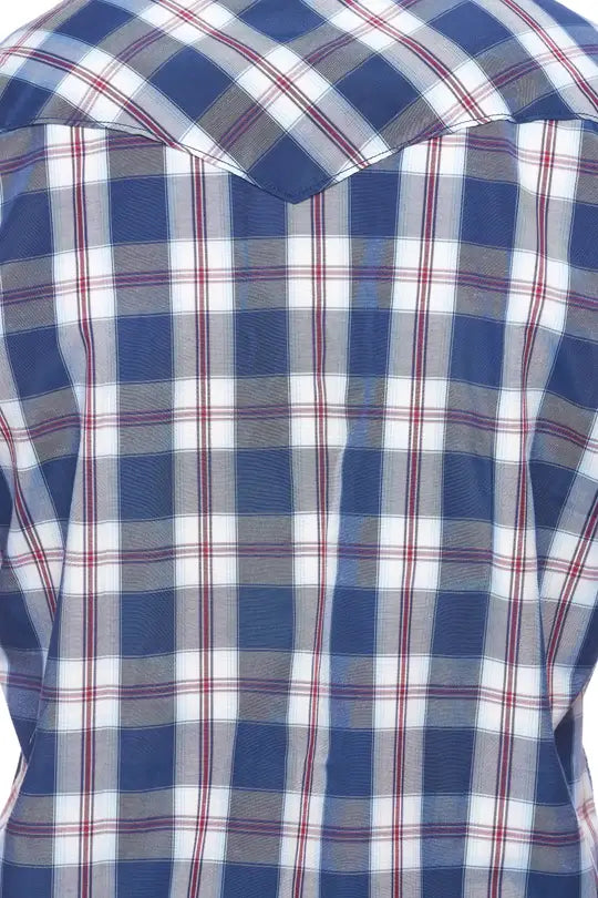 RODEO CLOTHING MEN'S PLAID SHORT SLEEVE SNAP PS400S-403