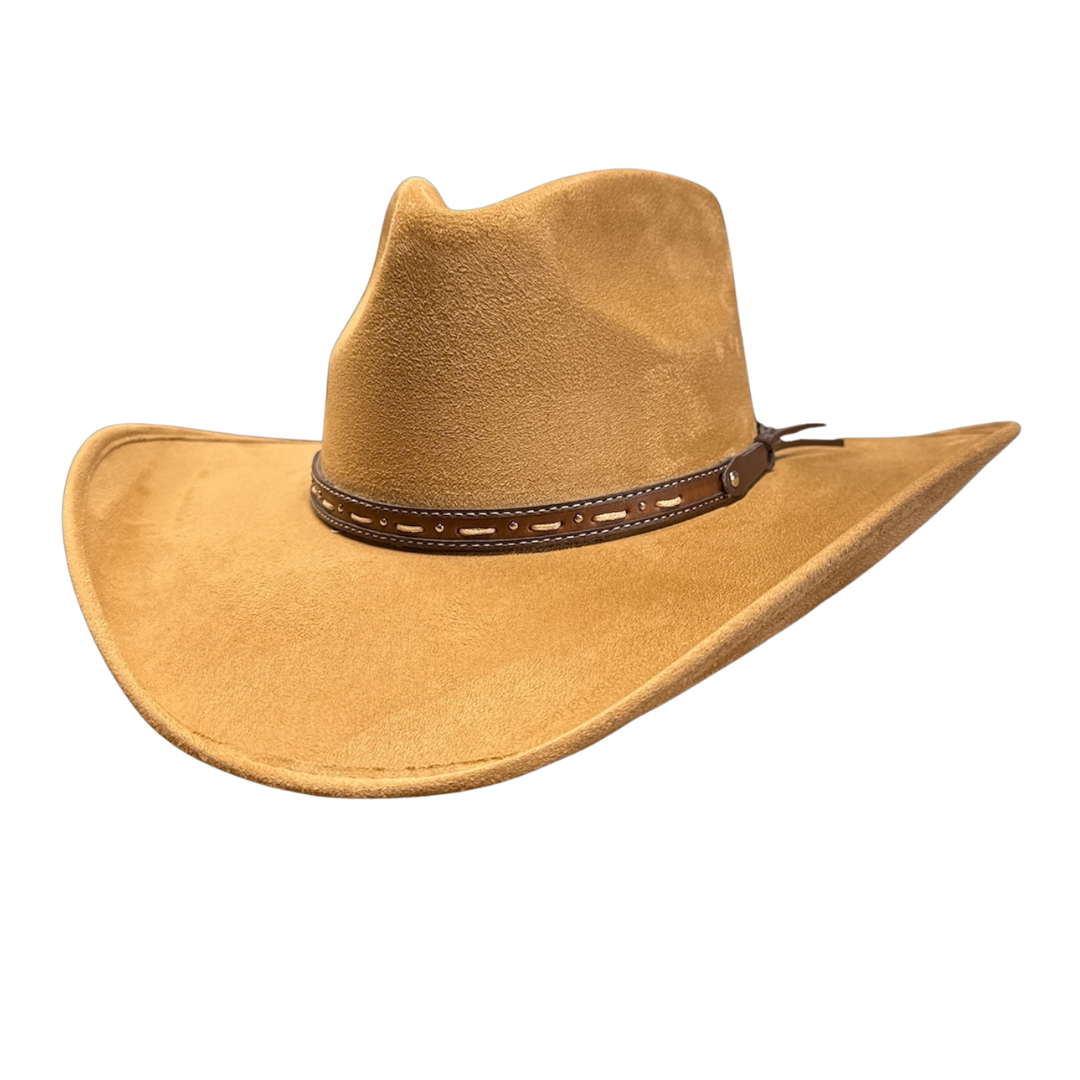 American Hat Makers Ace High Pinch Top Cowboy Hat in Camel