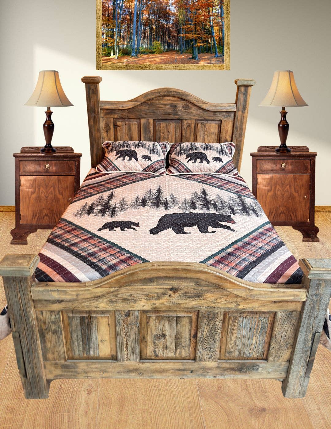 El Paso W-QBEDS05 3pc Premium Quilted Bedding Set #5: 1