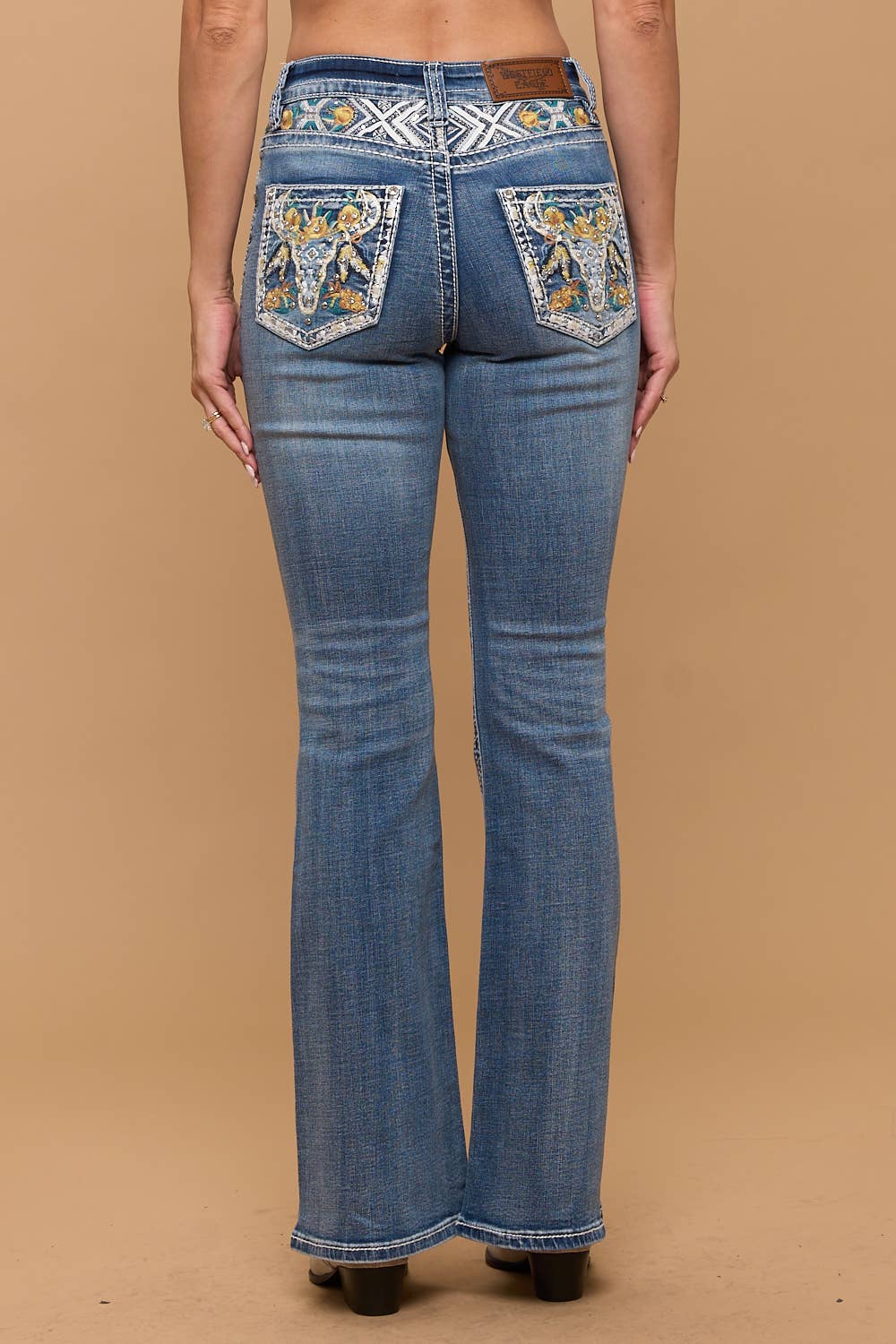 Westfield Eagle Flare Stretchy Jeans WF-821 Sandwash