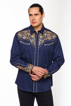 Load image into Gallery viewer, Rodeo Clothing Men&#39;s Western Embroidery Cowboy Shirt PS500-546
