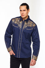 Load image into Gallery viewer, Rodeo Clothing Men&#39;s Western Embroidery Cowboy Shirt PS500-546
