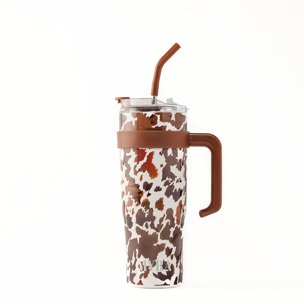 Myra S-12053 Wide Wyoming Tumbler In Brown and White: WITH TOOLING