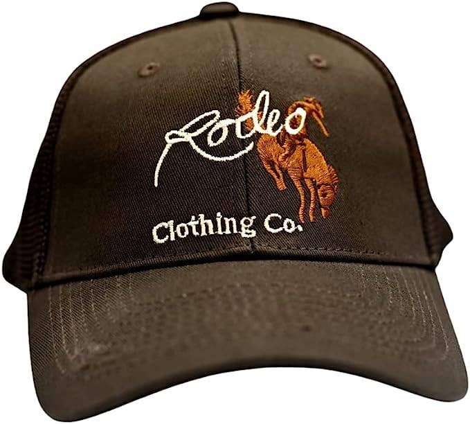Rodeo Clothing Signature in brown Cotton Twill Mesh Western Cap