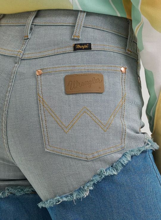 Wrangler 112388946 Lainey Wilson Chapped Cheeky Wide Leg Jeans