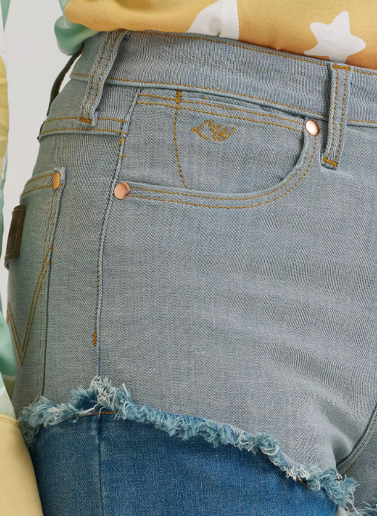Wrangler 112388946 Lainey Wilson Chapped Cheeky Wide Leg Jeans