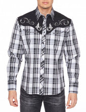 Load image into Gallery viewer, RODEO Clothing Men&#39;s Western Embroidery Cowboy Shirt PS500-529
