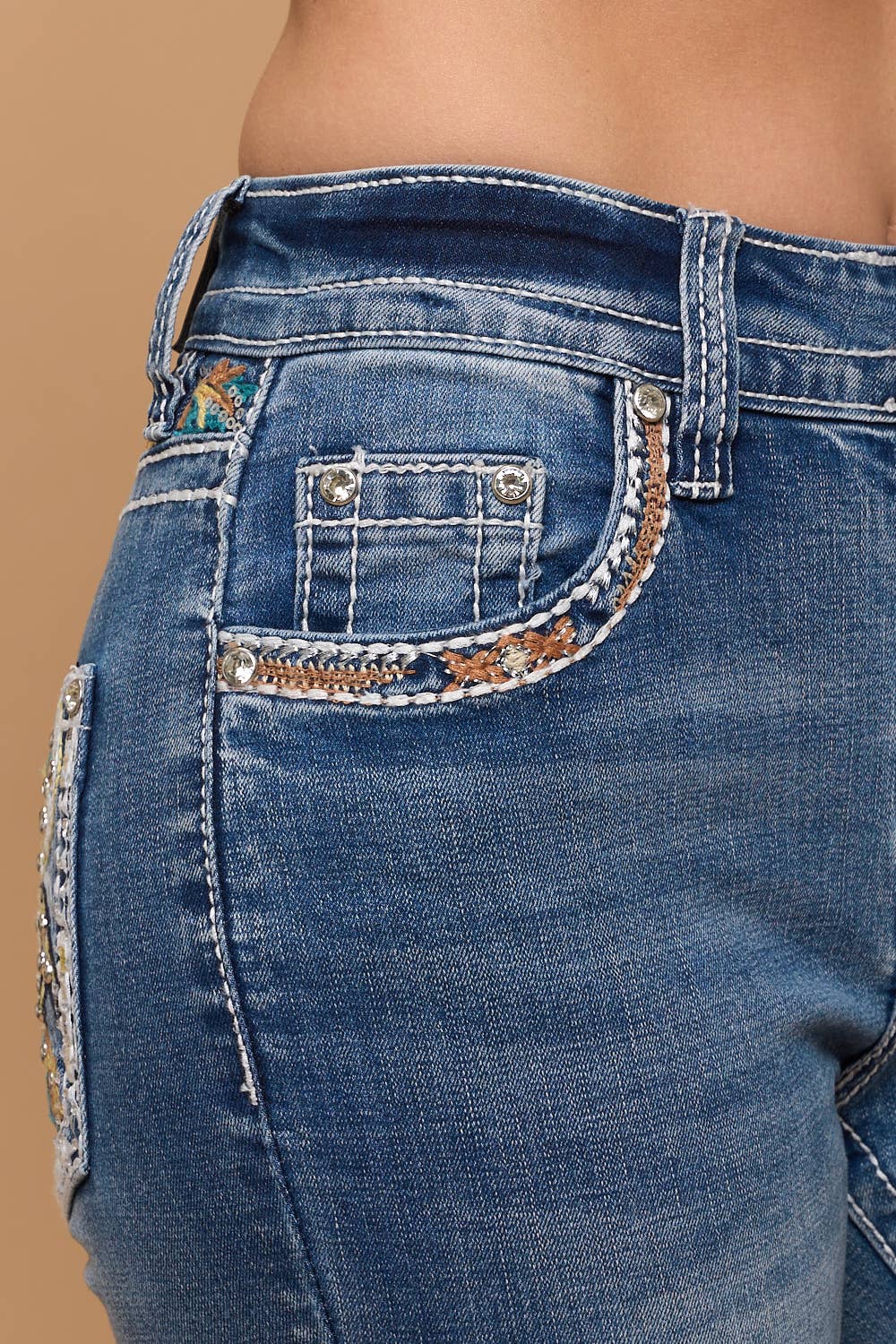 Westfield Eagle Flare Stretchy Jeans WF-821 Sandwash