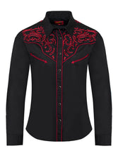 Load image into Gallery viewer, Women’s Western Embroidered diamond studded Shirt LS500-528
