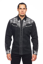 Load image into Gallery viewer, RODEO Men&#39;s Western Embroidery Shirt PS-500-562
