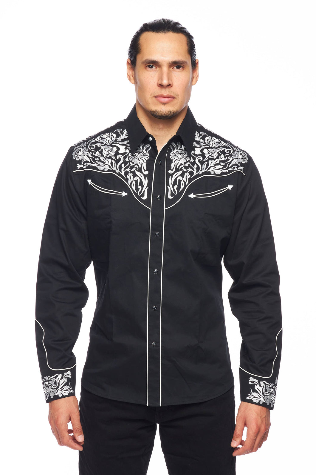 RODEO Men's Western Embroidery Shirt PS-500-562