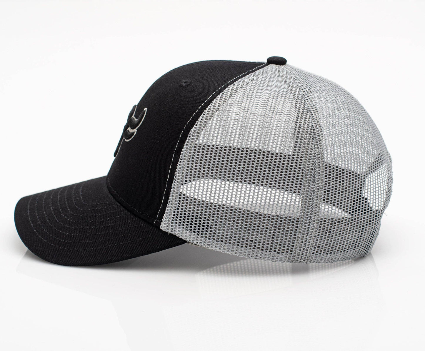 Rodeo Clothing TH101-1106-BLACK-GREY Cotton Twill Mesh Western Cap