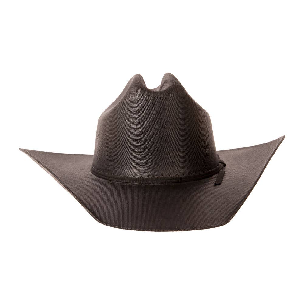 American Hat Makers Pioneer Black Straw Cowboy Hat