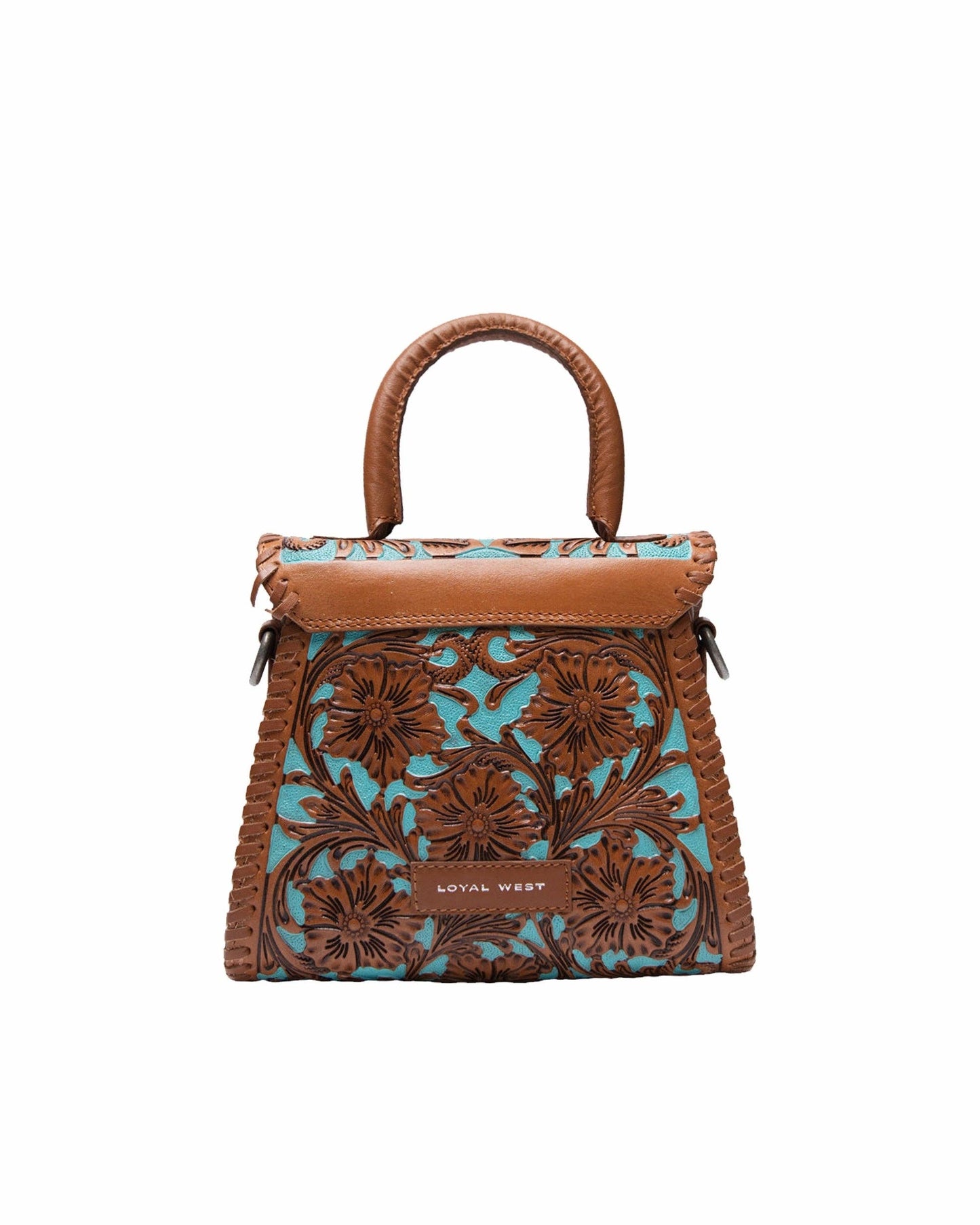 Myra Loyal West Leon Mini Handle Purse - Whiskey & Water: Single