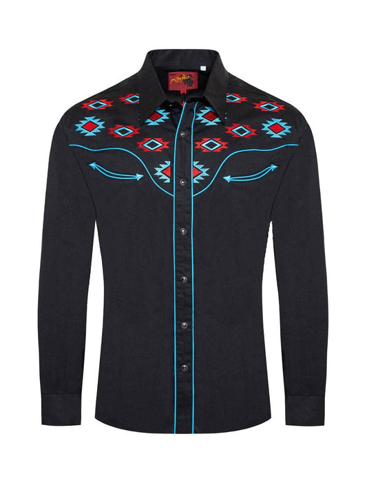 Rodeo Clothing Men's Western Cowboy Embroidery Shirt PS500L-572