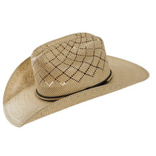 Load image into Gallery viewer, American Hat Makers Straw Cowboy Hat Cattleman Western - Style Gunman: Ivory
