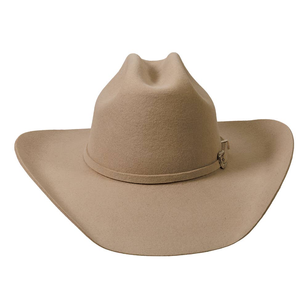 American Hat Makers Beau Cattleman Felt Cowboy Hat in Silver Belly 710087