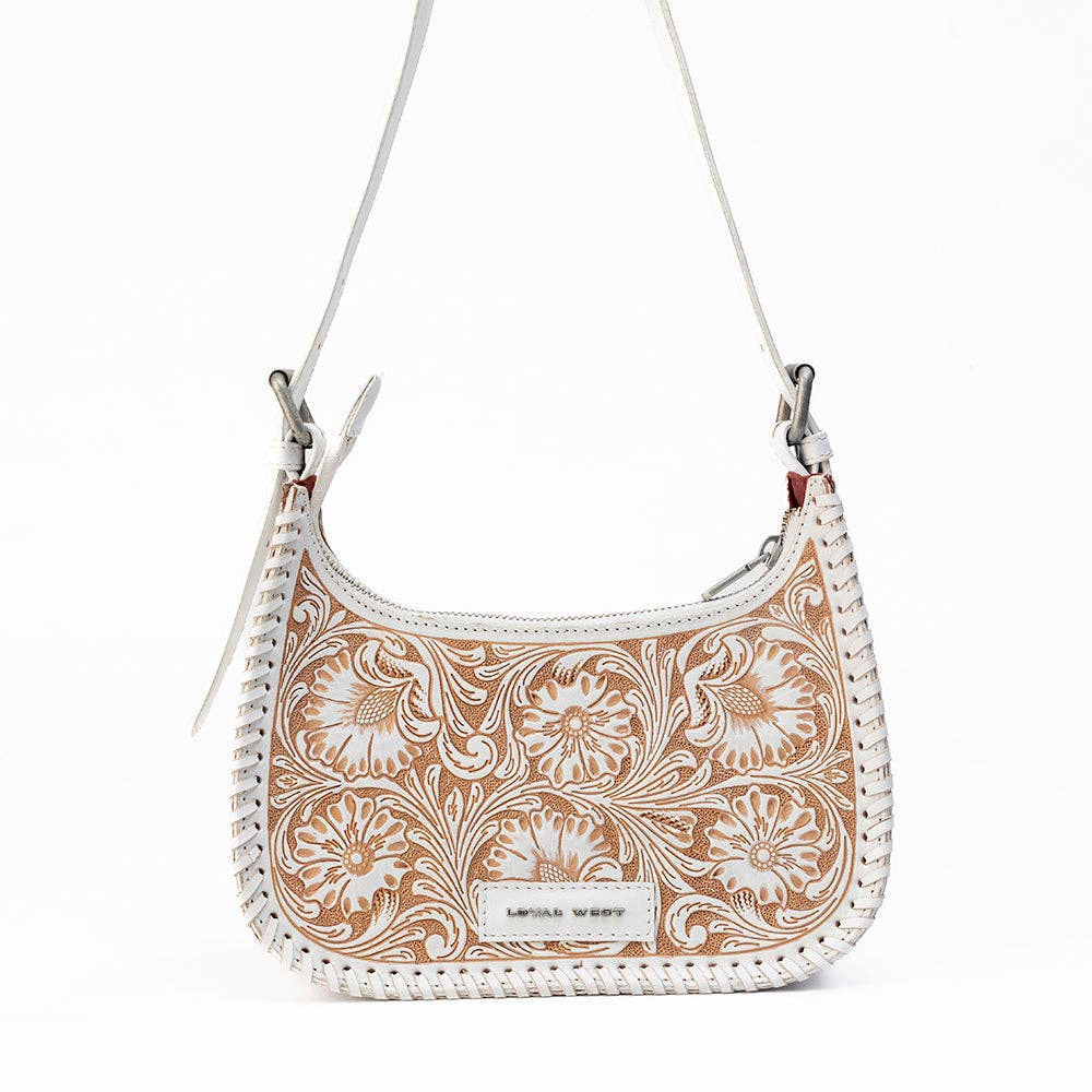 Loyal West LW-S25-325 Dannia Medium Purse in Ivory Dust
