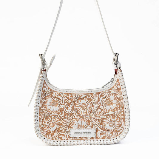 Loyal West LW-S25-325 Dannia Medium Purse in Ivory Dust
