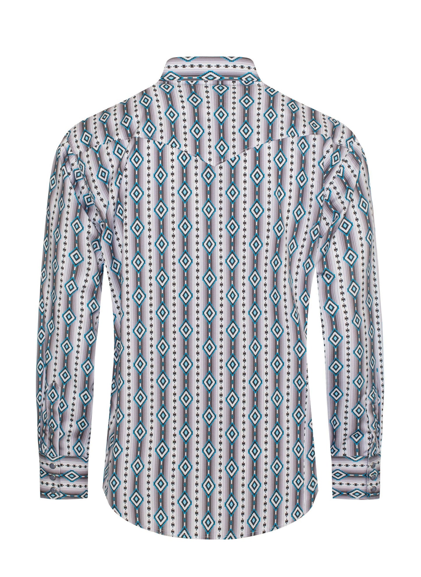 Rodeo Clothing Men's Western Pearl Snap Aztec Print Shirt MPS110L-1065