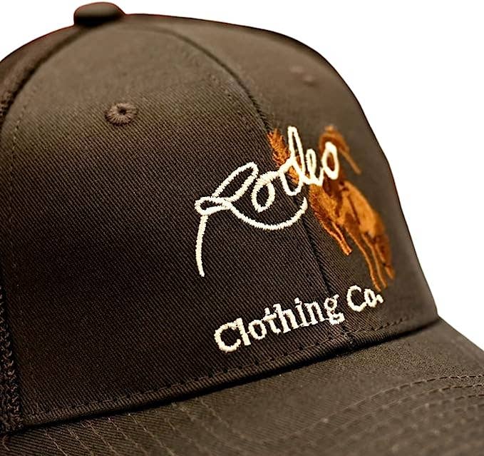 Rodeo Clothing Signature in brown Cotton Twill Mesh Western Cap