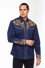 Load image into Gallery viewer, Rodeo Clothing Men&#39;s Western Embroidery Cowboy Shirt PS500-546
