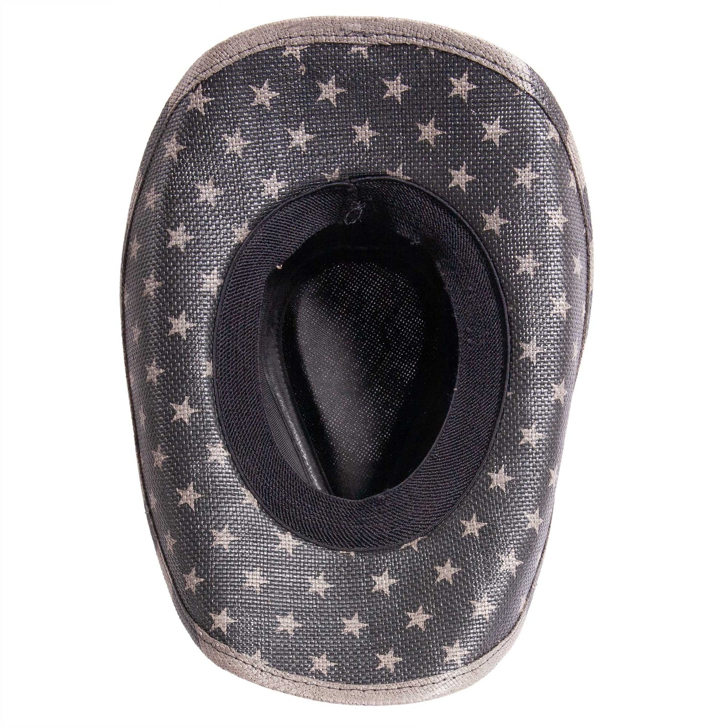 American Hat Maker Americana - Straw Cowboy Hat in Black