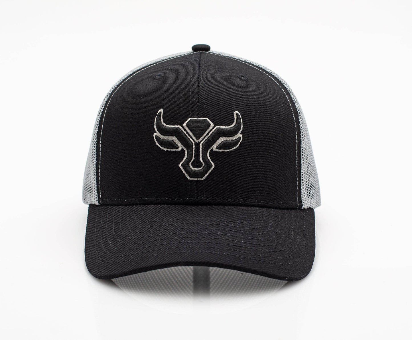 Rodeo Clothing TH101-1106-BLACK-GREY Cotton Twill Mesh Western Cap