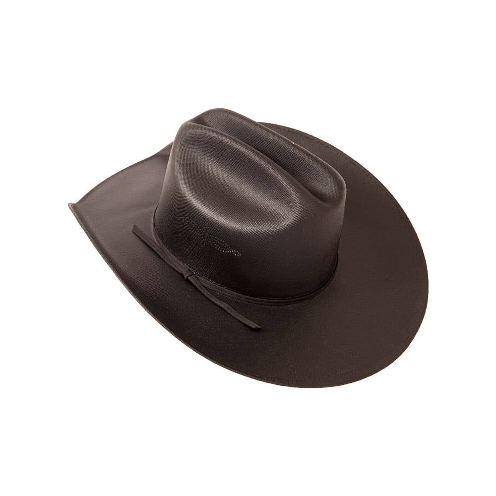 American Hat Makers Pioneer Black Straw Cowboy Hat