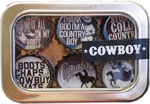 Load image into Gallery viewer, Cowboy Magnets by Kates Magnets set of 6
