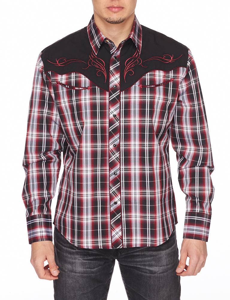 Rodeo Clothing PS500-532 Men's Western Cowboy Embroidery Shirt